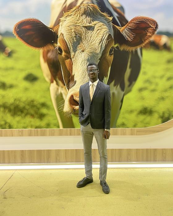 Dans un salon agricole